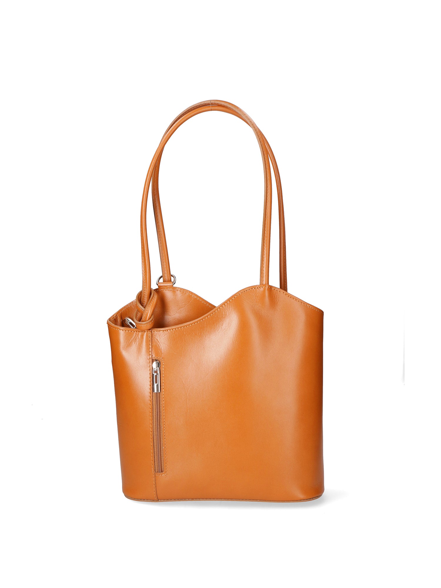 Fabiola Borsa a spalla da donna 100% pelle 9039-CUOIO COGNAC Gave Lux