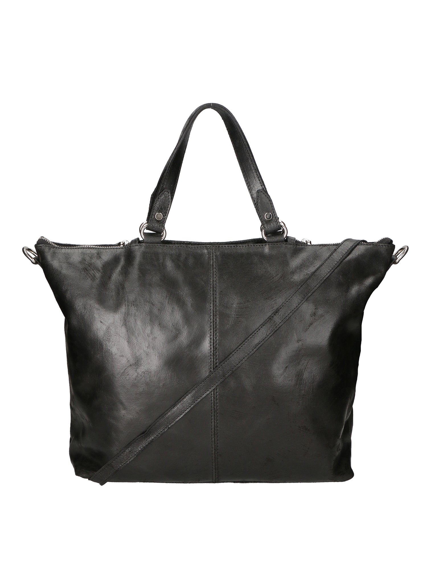Elisamaria Borsa a spalla da donna Vera pelle 80055-NERO Gave Lux