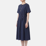 Vestito in Cotone Blu Scuro