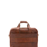 Borsa a mano unisex in vera pelle Made in Italy 4575-MARRONE Alessia Firenze