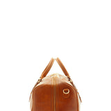 Borsa da viaggio unisex in vera pelle 100% cotone 4514-MIELE Alessia Firenze