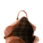 Borsa da viaggio unisex vera pelle 100% cotone 4038-MIELE Alessia Firenze
