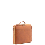 Borsa a mano unisex in vera pelle Made in Italy 4542-MIELE Alessia Firenze