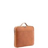 Borsa a mano unisex in vera pelle Made in Italy 4542-MIELE Alessia Firenze