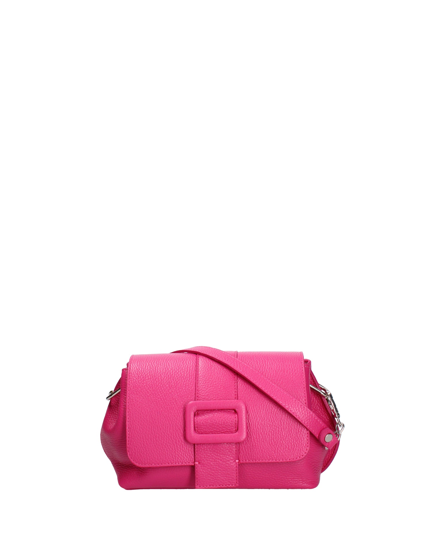 Borsa a tracolla da donna Vera pelle 07143-D02 FUXIA Roberta Rossi