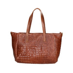 Lorella Borsa a spalla da donna Vera pelle croco 06499-040 MARMO SCURO Gave Lux