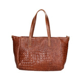 Lorella Borsa a spalla da donna Vera pelle croco 06499-040 MARMO SCURO Gave Lux