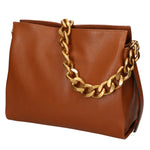 Annalou Borsa a spalla da donna Vera pelle 05417-D17 CUOIO SCURO Gave Lux
