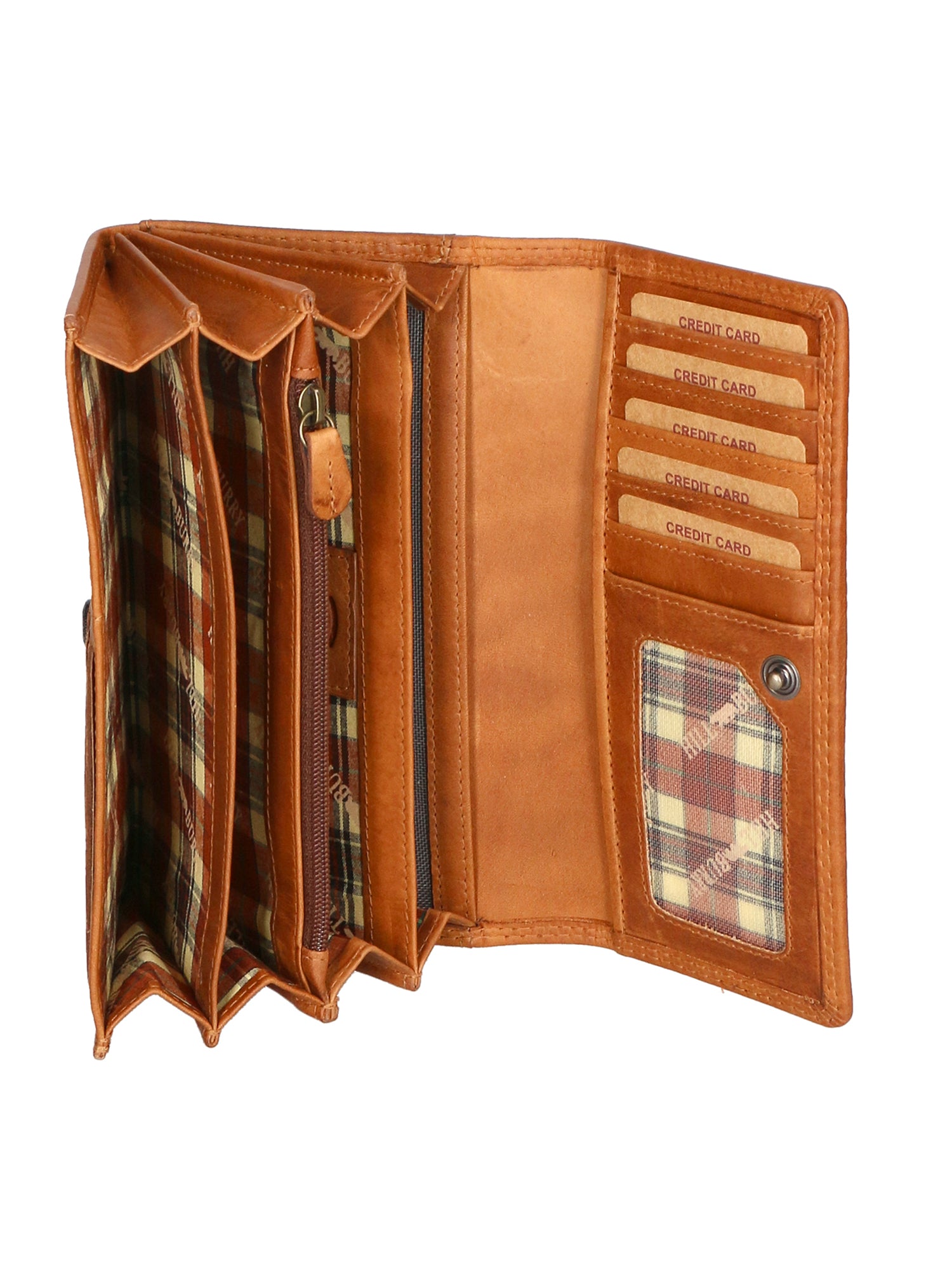 Portafoglio da uomo in vera pelle RFID HILB-V-102-CUOIO Hill Burry