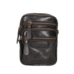 Borsa a tracolla da uomo Vera pelle RFID HILB-3192W-NERO Hill Burry