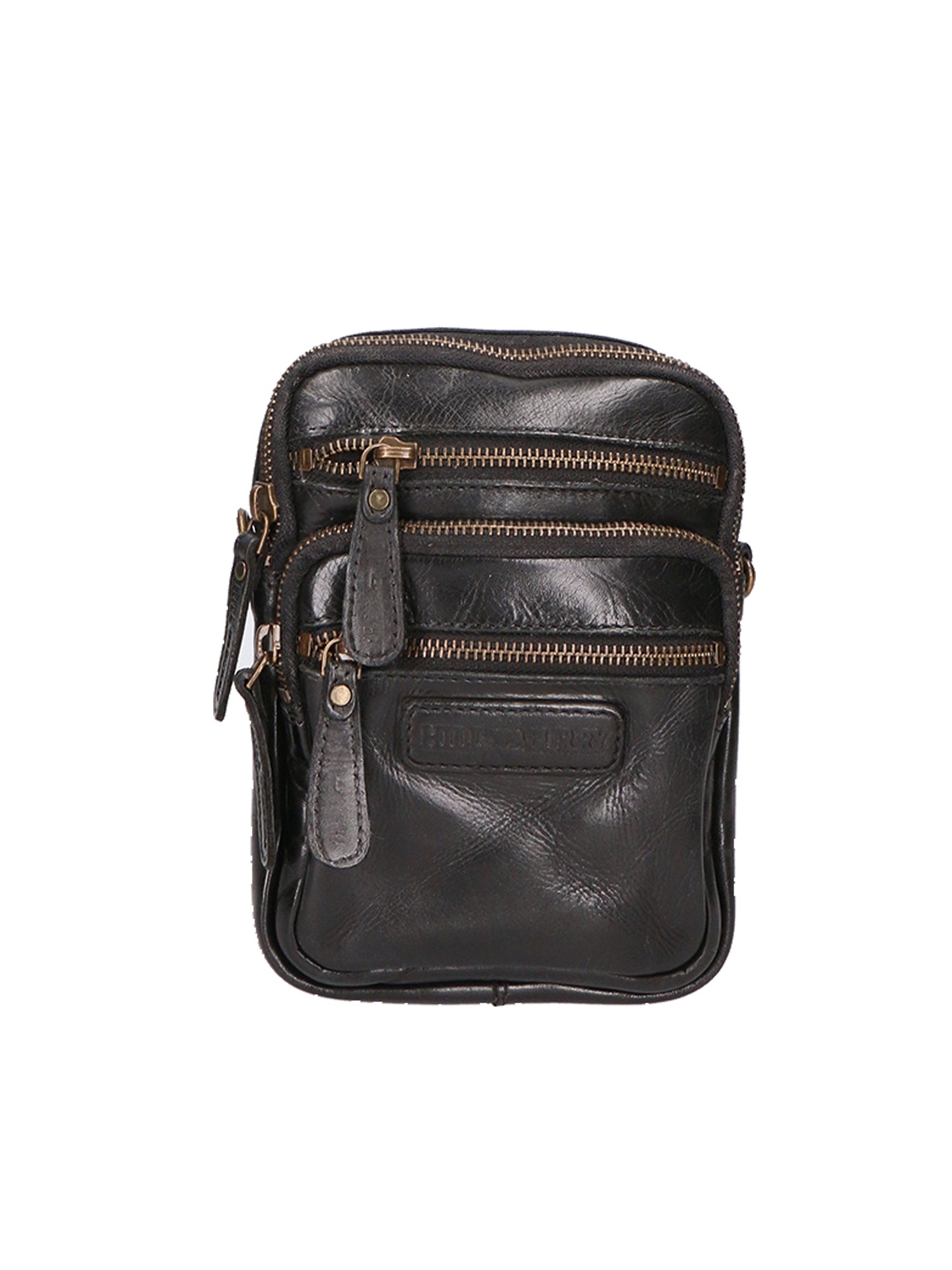 Borsa a tracolla da uomo Vera pelle RFID HILB-3192W-NERO Hill Burry