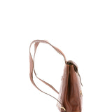 Zaino unisex in vera pelle 100% cotone 4590-MARRONE Alessia Firenze