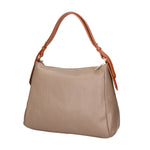 Vladimira Borsa a spalla da donna Vera pelle 06675-D40 TAUPE +D17 CUOIO Gave Lux