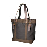 Maura Borsa a mano unisex Canvas e pelle ZG3012-NERO BLACK Gave Lux