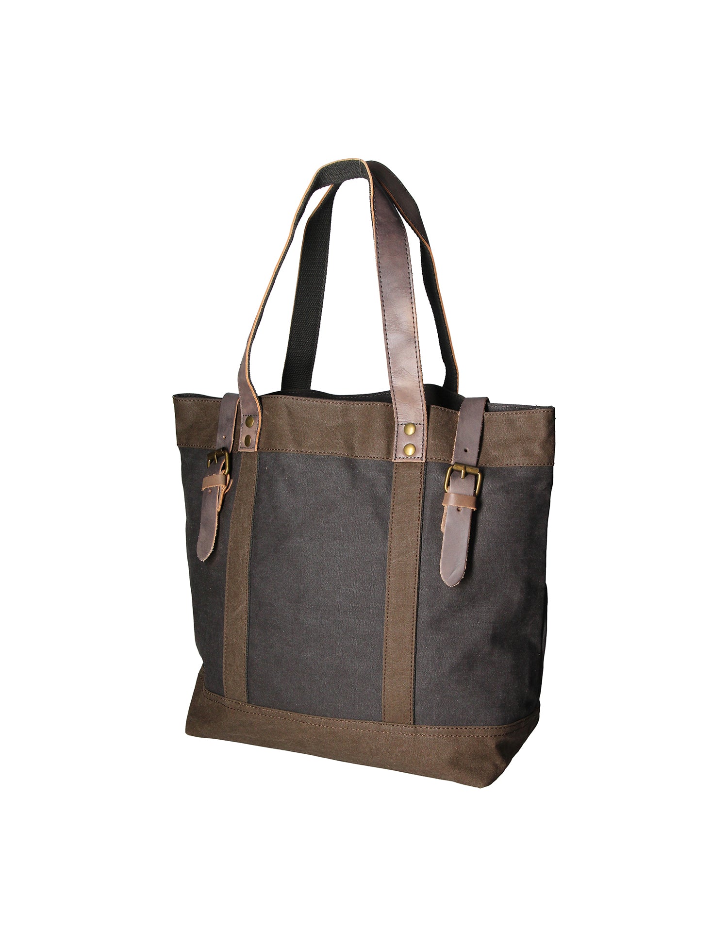 Maura Borsa a mano unisex Canvas e pelle ZG3012-NERO BLACK Gave Lux