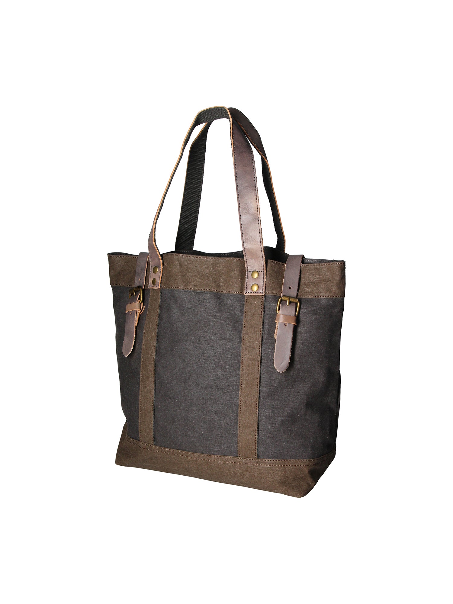 Maura Borsa a mano unisex Canvas e pelle ZG3012-NERO BLACK Gave Lux