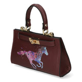 Noel Borsa a mano da donna Vera pelle 04265-D54 BORDO SCURO DARK BORDEAUX Gave Lux
