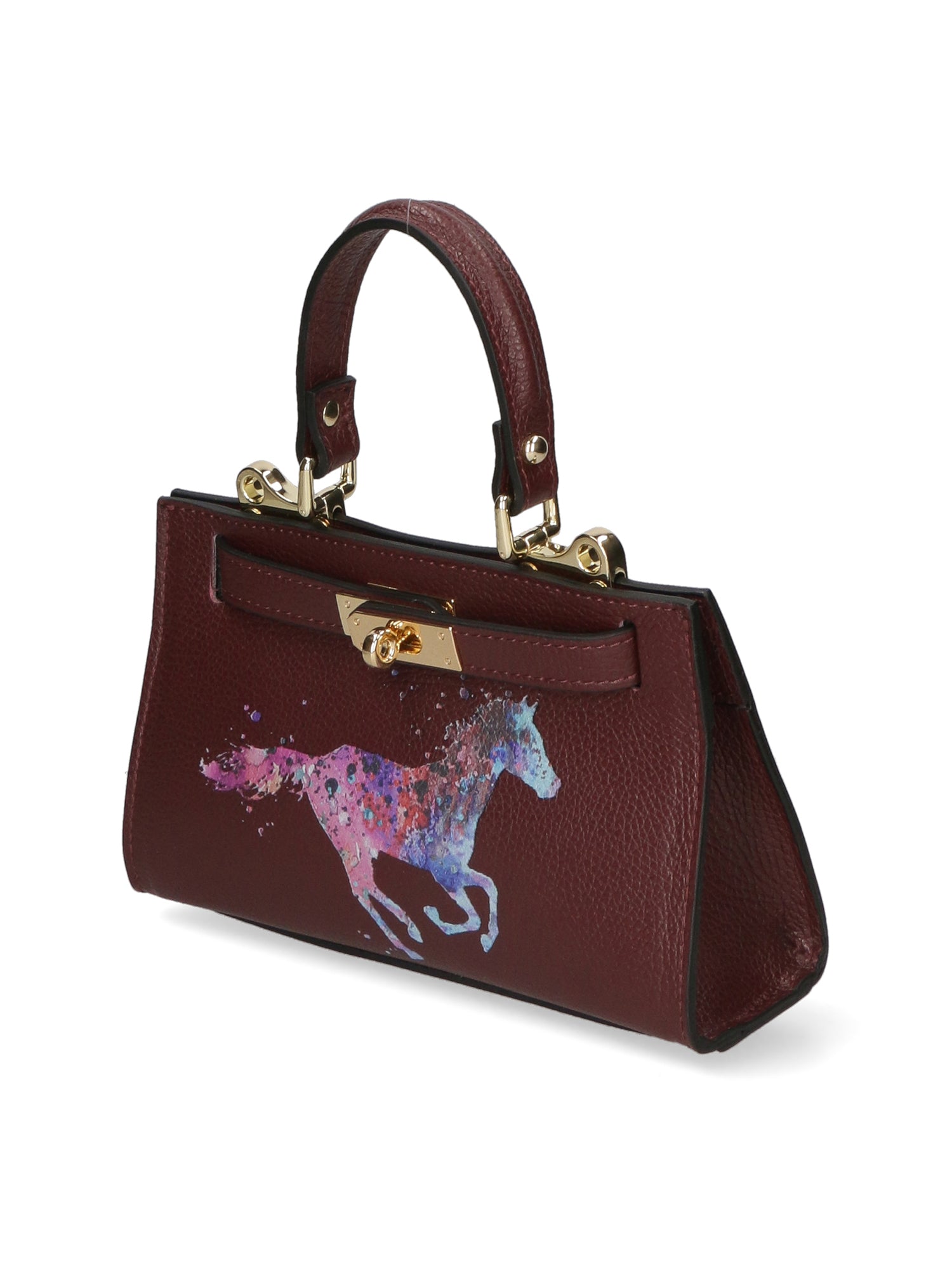 Noel Borsa a mano da donna Vera pelle 04265-D54 BORDO SCURO DARK BORDEAUX Gave Lux