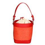 Borsa a secchiello da donna Misto pelle e tessuto MYB-05166-SS-534+S42 CORALLO My Best Bag