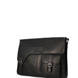 Borsa a tracolla da uomo 100% vera pelle HILB-3173-NERO Hill Burry