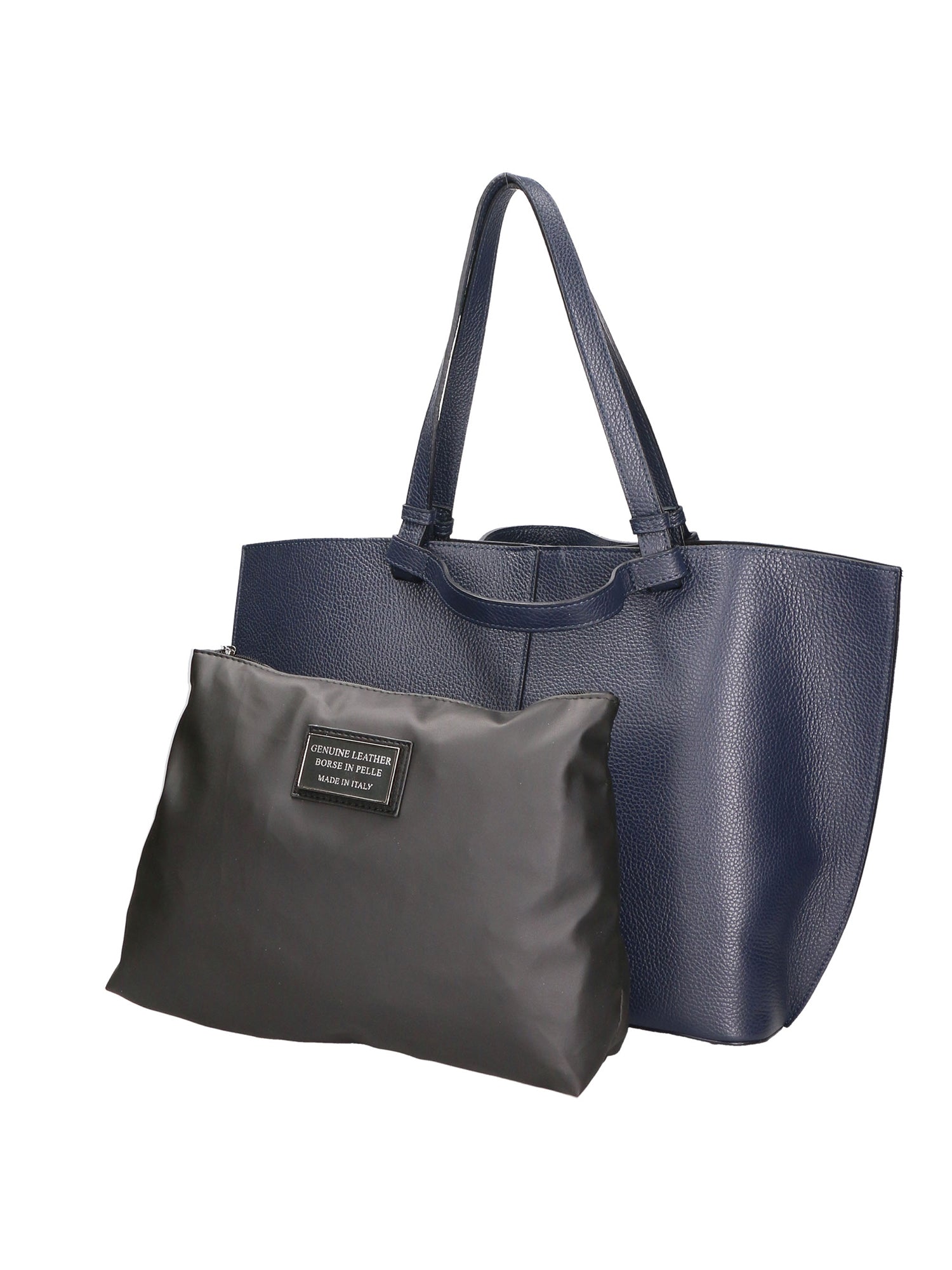 Beata Borsa a spalla da donna Vera pelle 05779-D26 BLU NOTTE Gave Lux