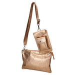 Ifigenia Borsa a tracolla da donna Vera pelle 05932-DL7 ORO ANTICO Gave Lux