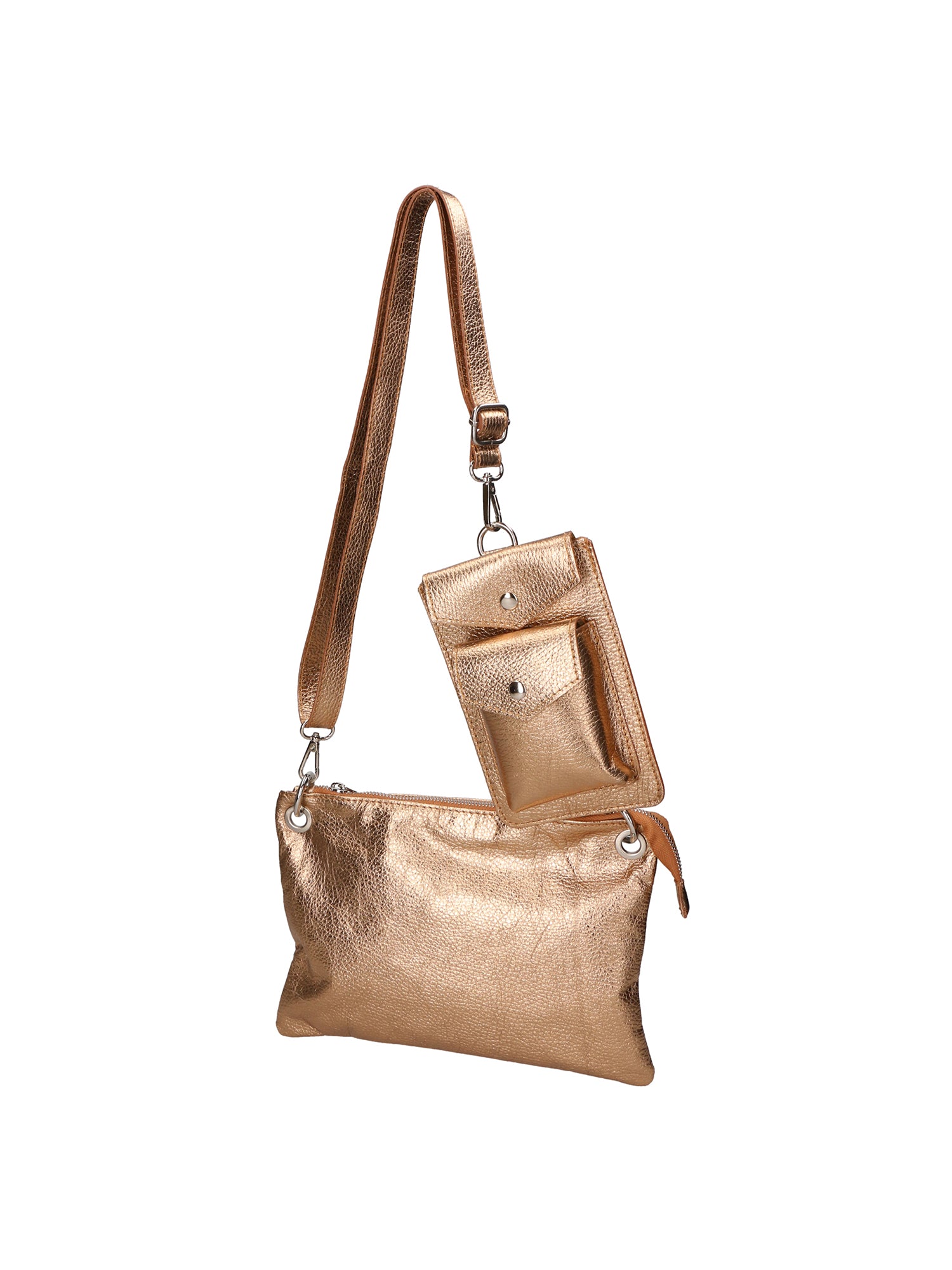 Ifigenia Borsa a tracolla da donna Vera pelle 05932-DL7 ORO ANTICO Gave Lux