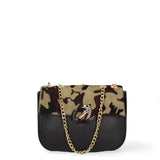 Cortona Borsa a spalla donna Vera pelle 560094-VERDE MILITARE Gave Lux