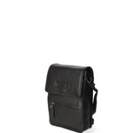 Borsa a tracolla uomo in vera pelle RFID HILB-2632-NERO Hill Burry
