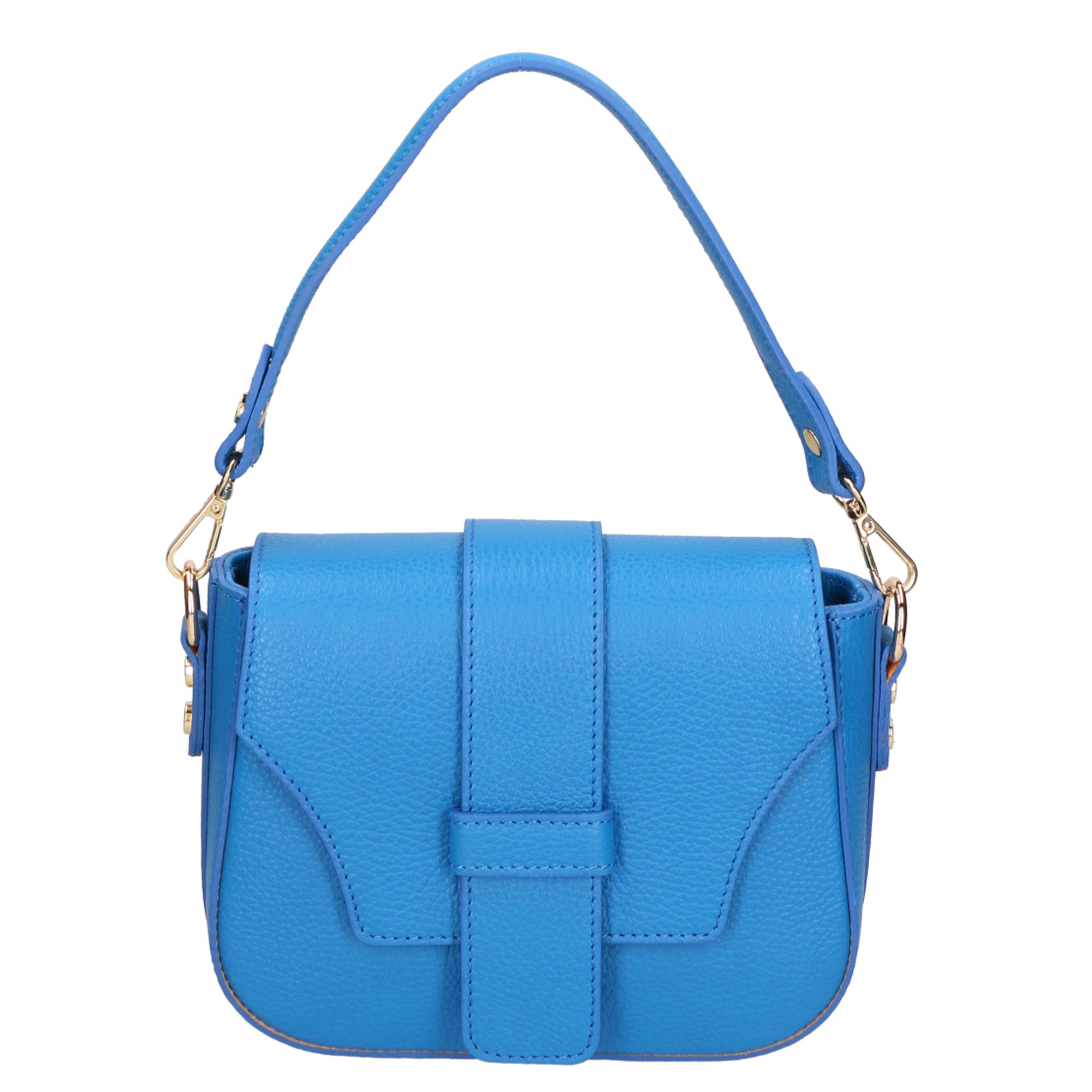Ileana Borsa a spalla da donna Vera pelle 06282-D222 BLU ASTER Gave Lux