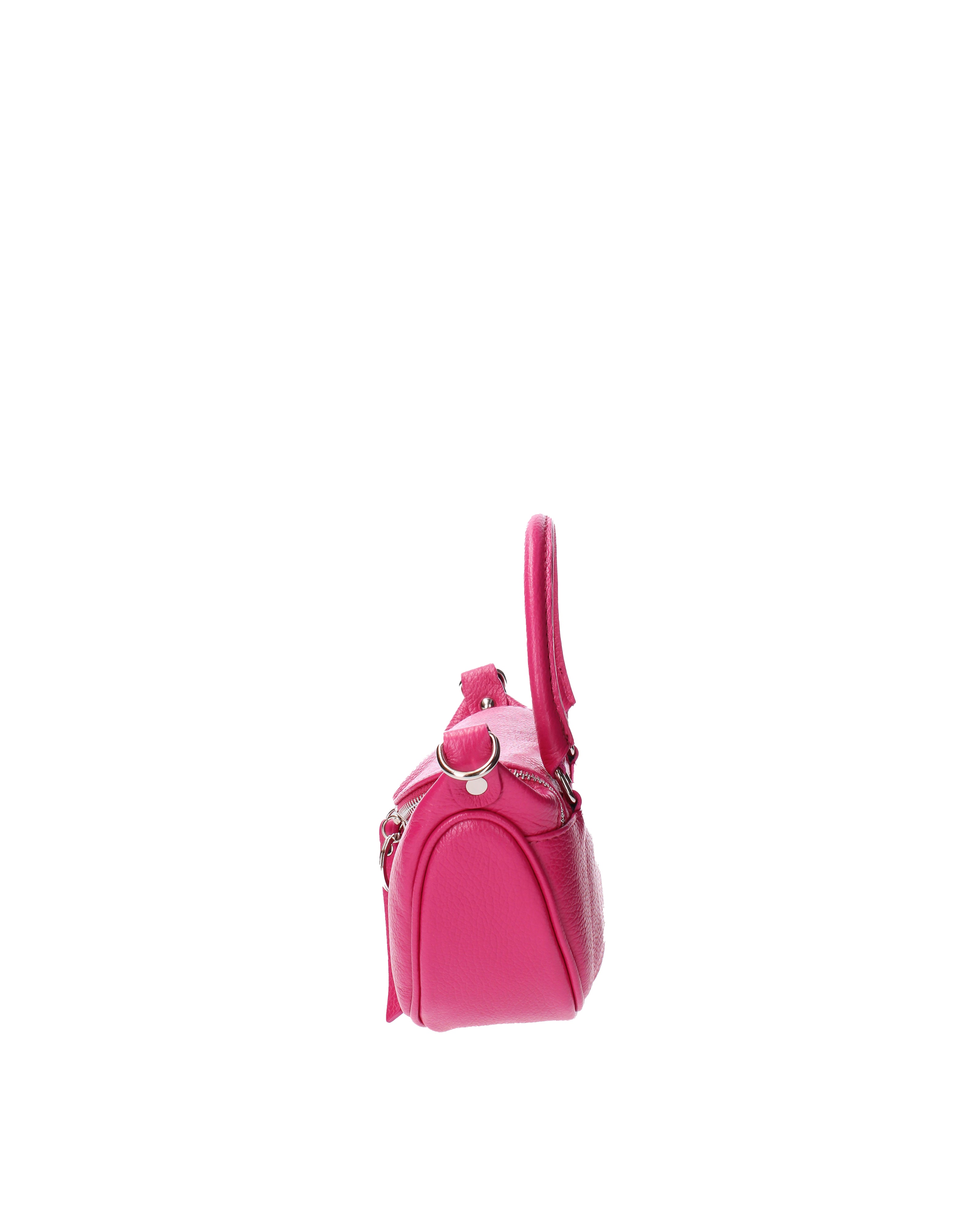 Mae Borsa a mano da donna Vera pelle 07142-D02 FUXIA Viola Castellani