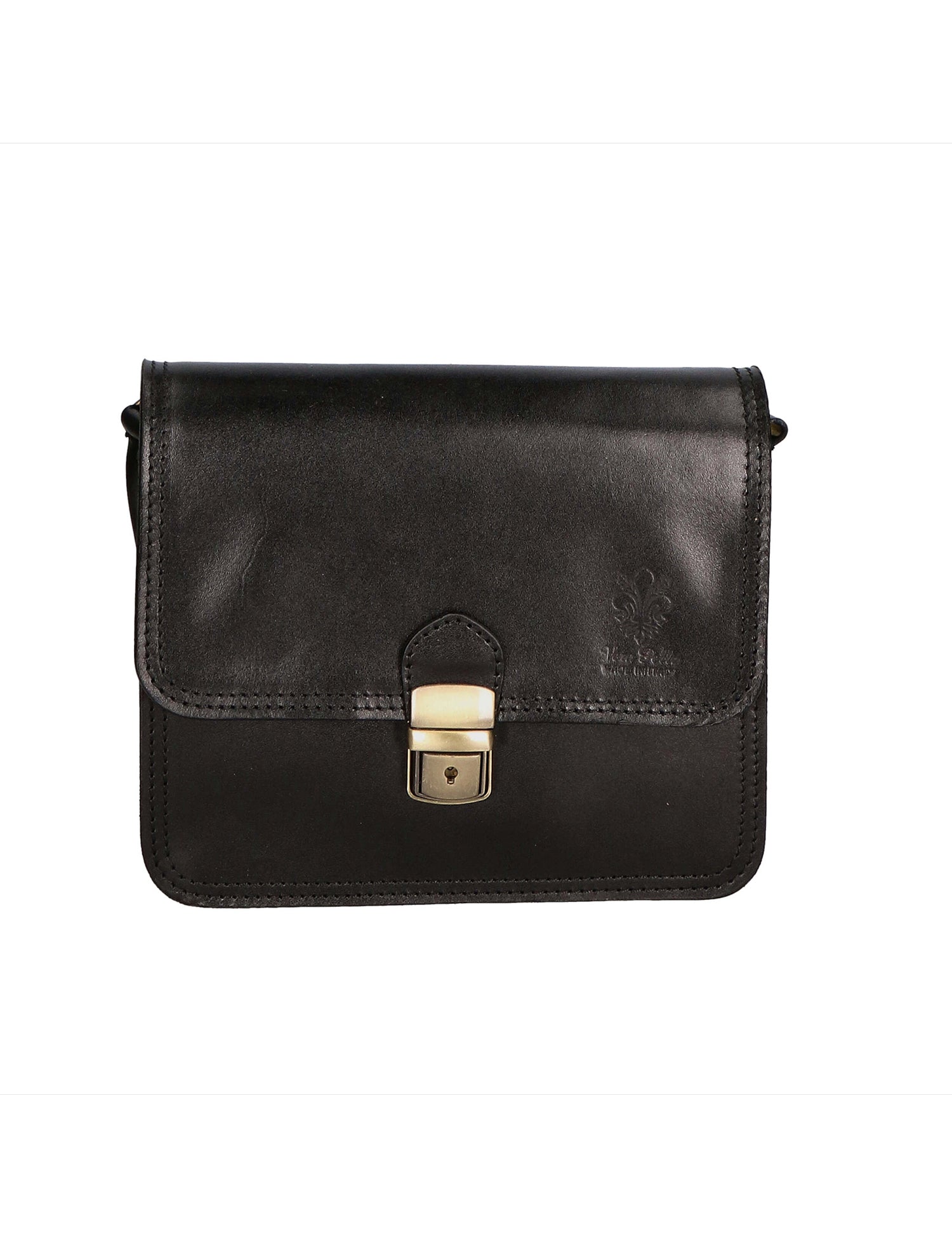 Bibiana Borsa a tracolla da donna Vera pelle 10018 1107-NERO BLACK Gave Lux