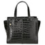 Ariana Borsa a mano da donna Vera pelle stampata cocco 05435-C28 NERO Gave Lux