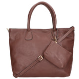 Sylvie Unisex Handbag in Genuine Leather Made in Italy 34x30x9 cm