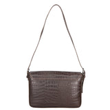Azzurra Borsa a spalla da donna Vera pelle croco 05699-C23 T.MORO Gave Lux