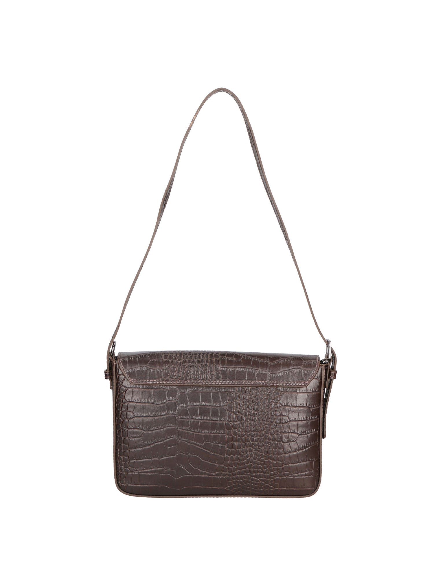 Azzurra Borsa a spalla da donna Vera pelle croco 05699-C23 T.MORO Gave Lux