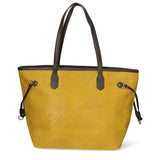 Emiliana Borsa a spalla da donna Vera pelle 80061-GIALLO Gave Lux
