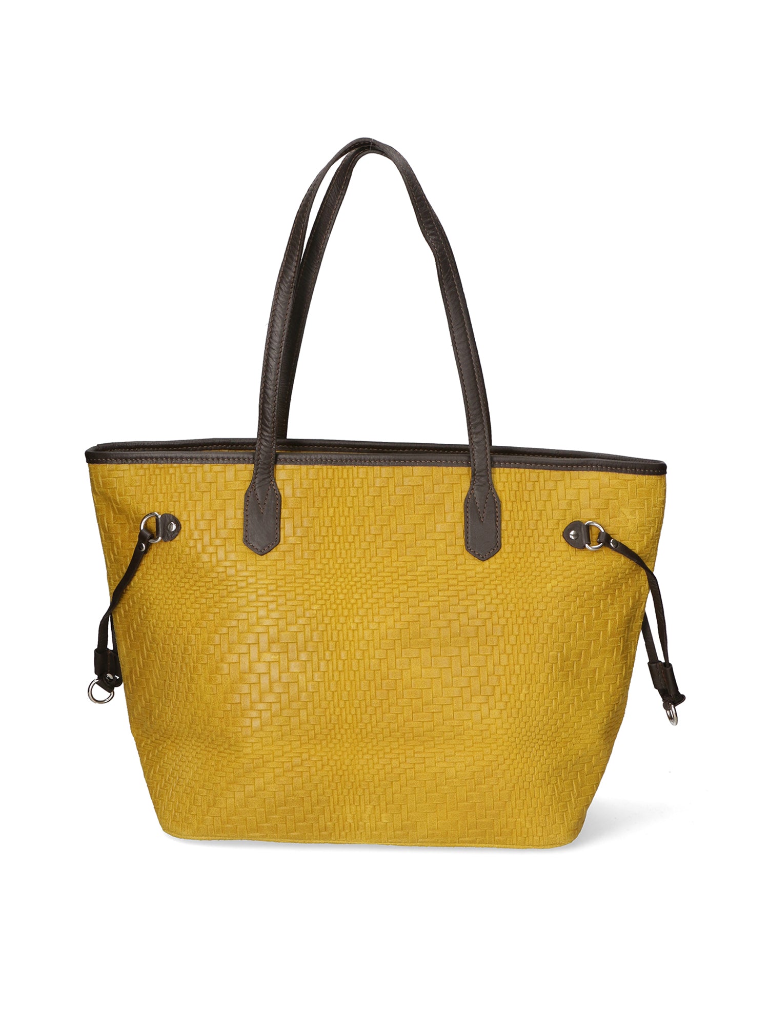 Emiliana Borsa a spalla da donna Vera pelle 80061-GIALLO Gave Lux