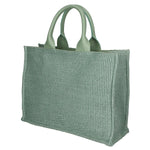 Borsa a mano da donna Misto pelle e tessuto MYB-05117-SS-331+S96 MENTA My Best Bag