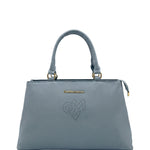 Borsa a Spalla in Pvc Grigio