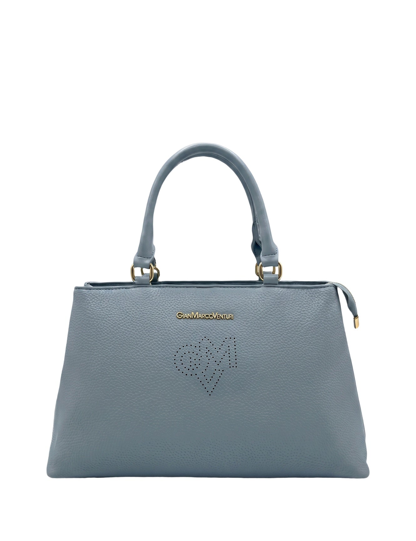 Borsa a Spalla in Pvc Grigio