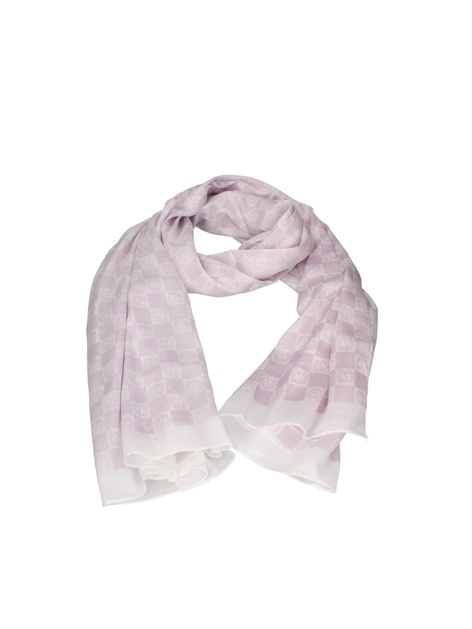 100% Poliestere Foulard da donna Erisma Lux Fashion BFR317-LILLA Braccialini