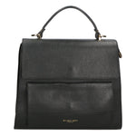 Borsa a mano da donna 100% vera pelle MYB-6033-FW-D28 NERO BLACK My Best Bag