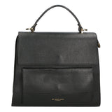 Borsa a mano da donna 100% vera pelle MYB-6033-FW-D28 NERO BLACK My Best Bag