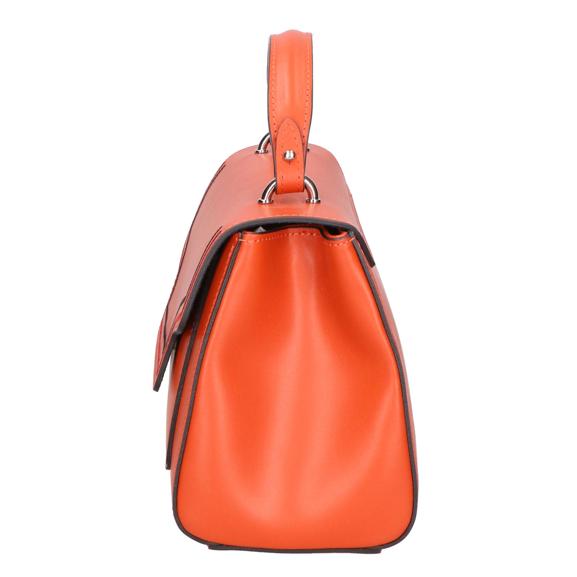 Borsa a mano da donna Vera pelle italiana MYB-6002-FW-L311 MATTONE My Best Bag