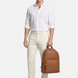 Zaino in 100% Cow Leather Cognac