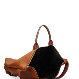 Convertible Handbag Into Backpack For Women In Genuine Leather Made in Italy 43x38x12 cm