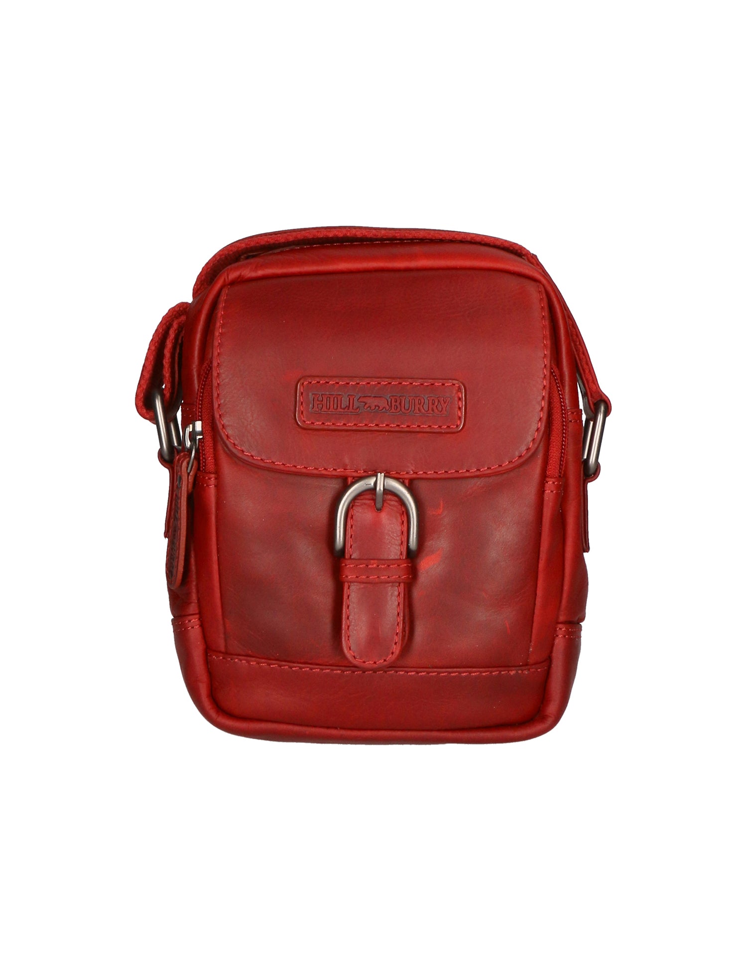 Borsa a tracolla da uomo Vera pelle RFID HILB-HT05-ROSSO Hill Burry
