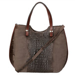 Elda Borsa a mano da donna Vera pelle croco 80046 1-T.MORO Gave Lux
