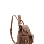 Zaino in vera pelle unisex Made in Italy 4030-TESTA DI MORO Alessia Firenze